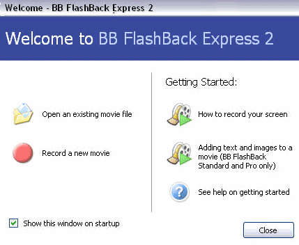 Download Free Screen Recorder: BB FlashBack Express