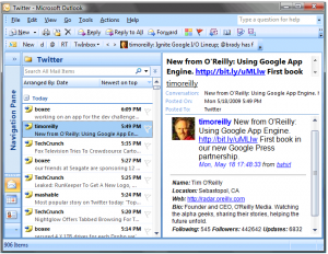 TwInBox Twitter Toolbar in Outlook