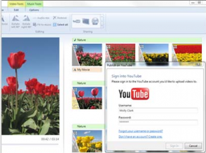 Windows Live Movie Maker Upload to YouTube