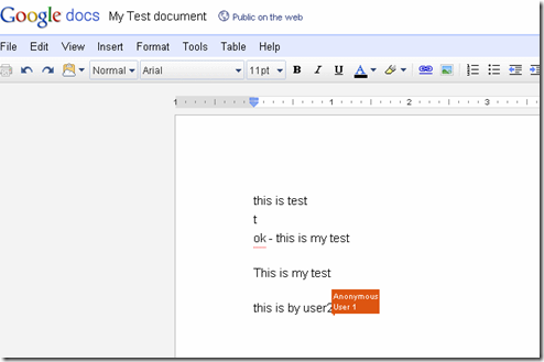 Google Docs Online Collaboration