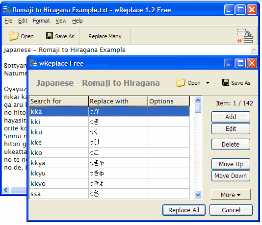 Download WReplace Replace Many Text Phrases Together