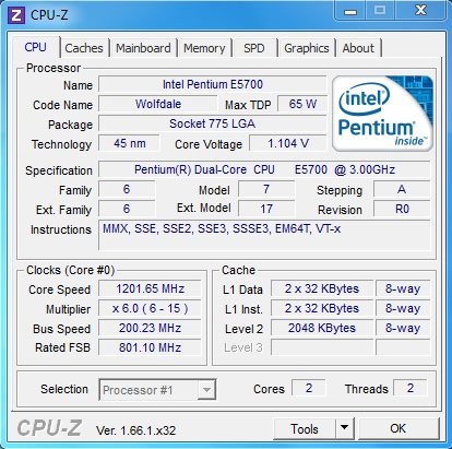 CPU-Z - Free Hardware Monitoring Software