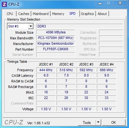 CPU-Z - SPD