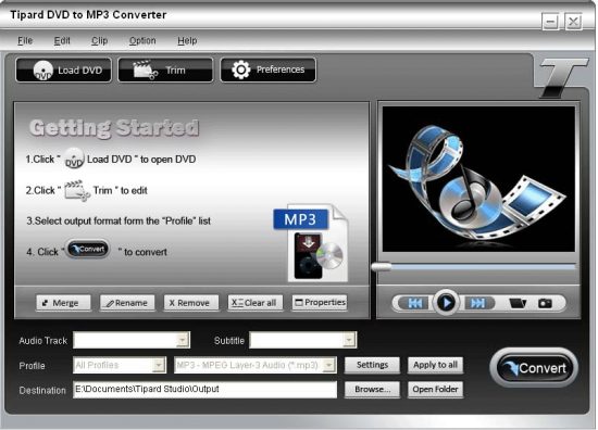 Tipard DVD to MP3 Converter