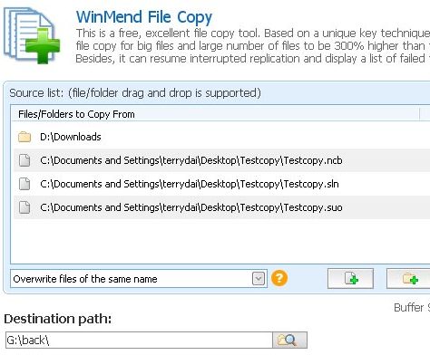 WinMend File Copy