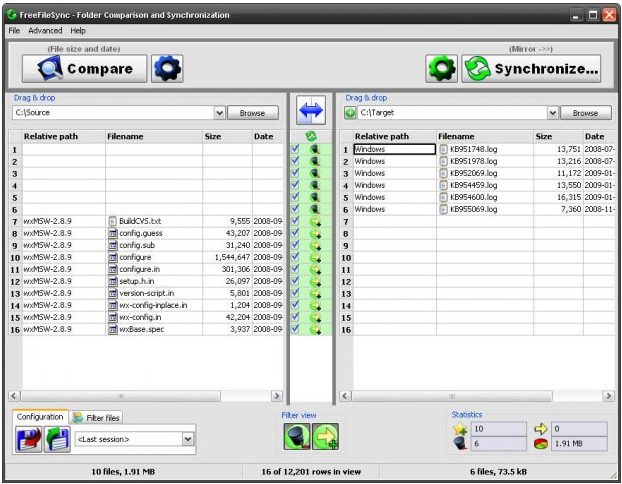 freefilesync software