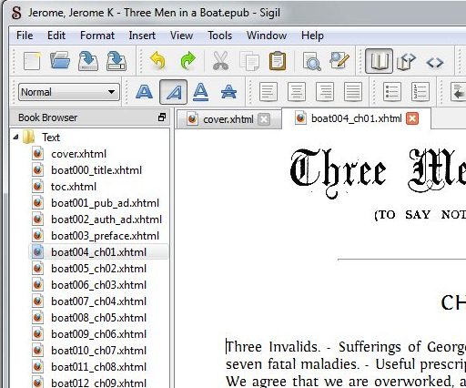 sigil epub software
