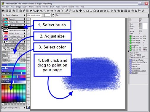 TwistedBrush Paint Studio 5.05 for apple instal