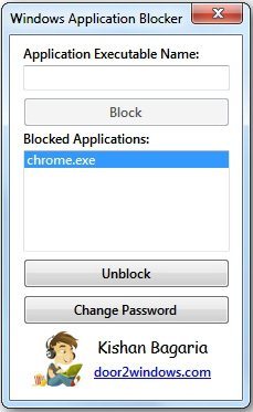 Windows Application Blocker