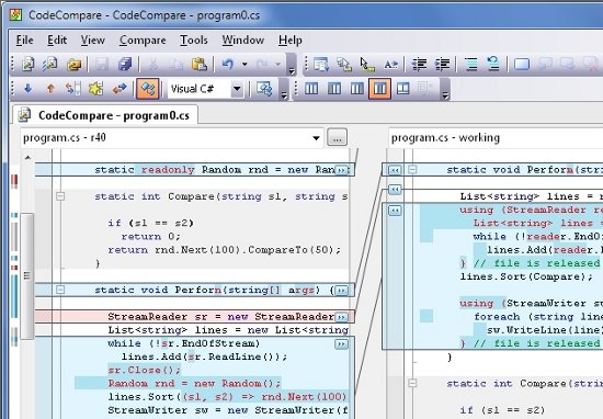 Code Compare Visual Source Code Comparison Software