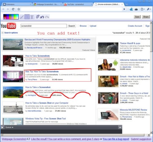 chrome extensions awesome screenshot