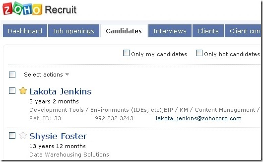 Zoho Recruit