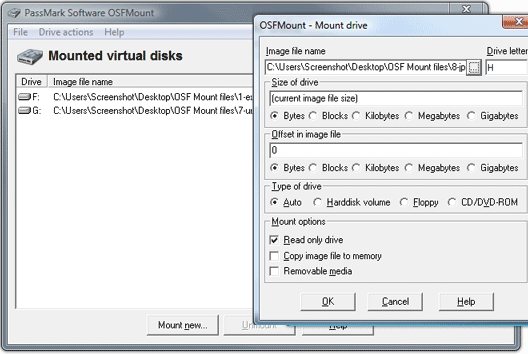 PassMark OSFMount 3.1.1002 instal the new