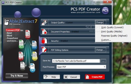 pcs pdf creator