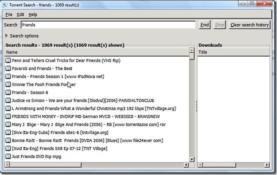 Free Torrent Search Tool
