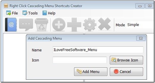 Right Click Menu-First Menu