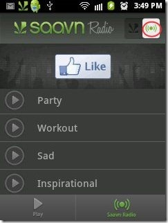 Bollywood Music App: Saavn