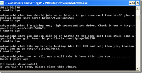 Convert Twitter Tweets into MS Excel File: Twitter2Excel