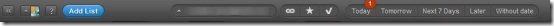 Wunderlist Taskbar