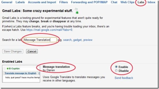 To Enable Google Translate Gmail