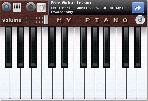 Програма Android Piano: грайте на піаніно на AndroidПрограма Android Piano: грайте на піаніно на Android  