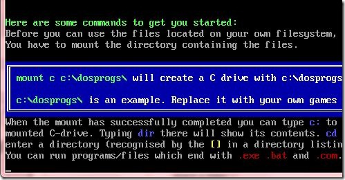 dosbox mount
