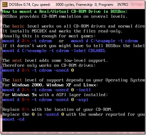 dosbox mount vmdk