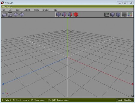 Wings 3D default window