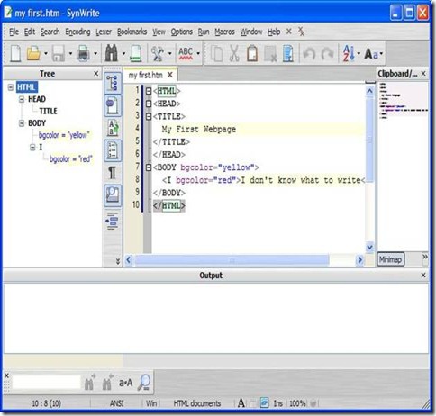 SynWrite free text editor