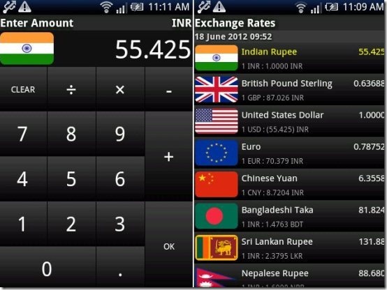 All country currency rate deals in indian rupees list