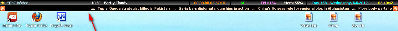 InfoBar default