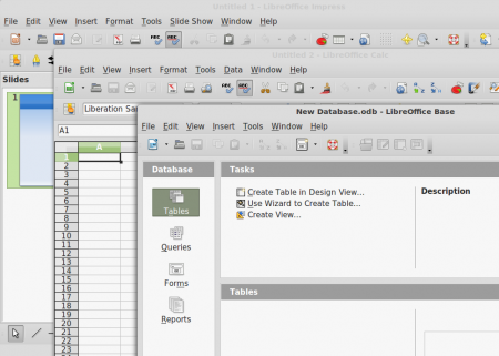 Libre Office calc impress base