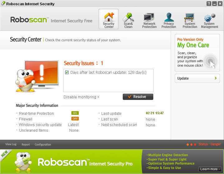 Roboscan default window