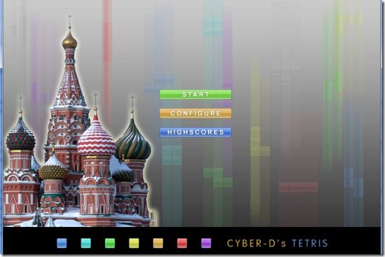 Free Classic Tetris Game for Windows: Cyber-D Tetris game