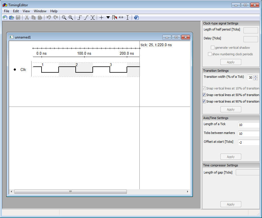 Free Timing Diagram Creator and Editor TimingEditor