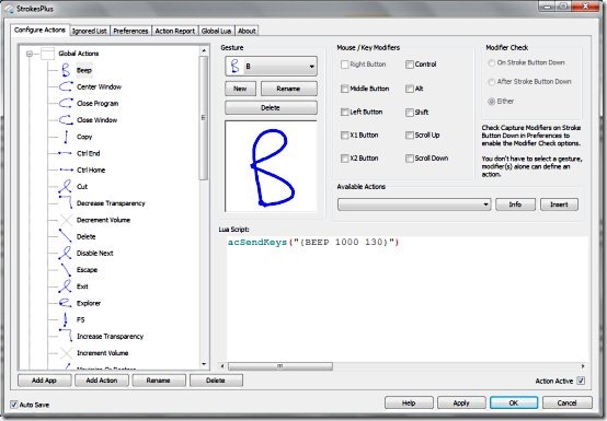 StrokesPlus Mouse gestures