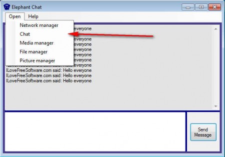 Elephant Chat chat window