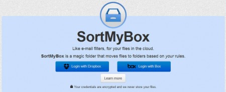 SortMyBox default window