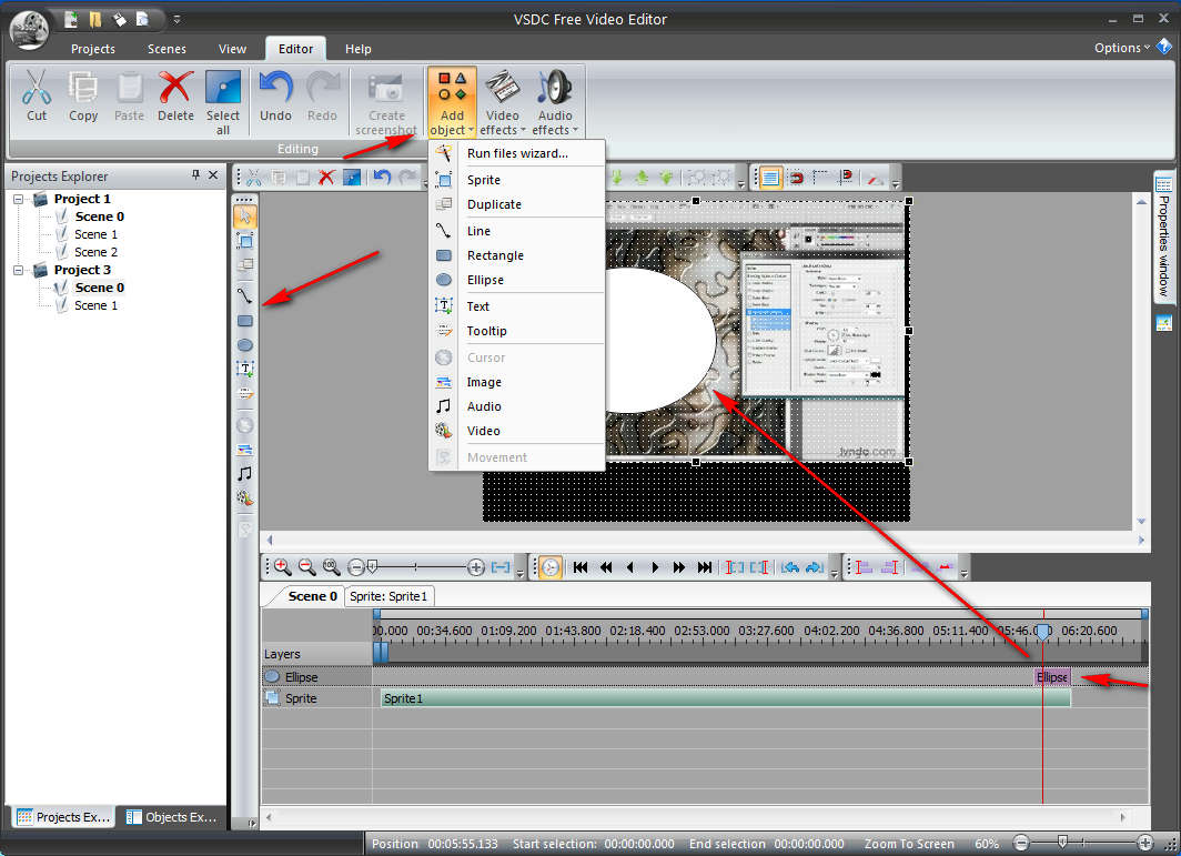 Как сохранить проект в vsdc free video editor