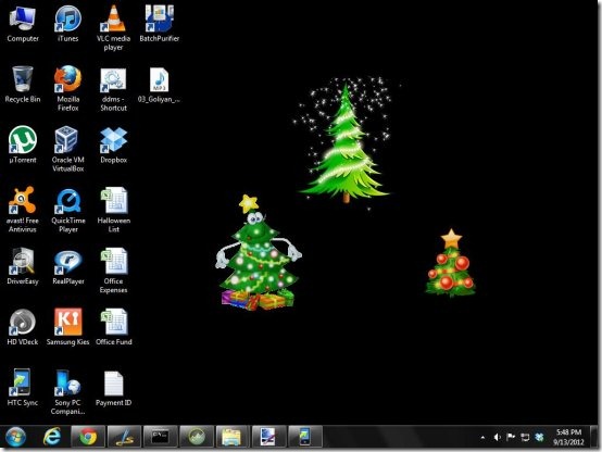 animated christmas tree for desktop