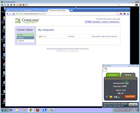 CrossLoop Remote Access remote access