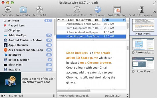 free rss reader for mac download