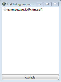 TorChat instant messenger default window
