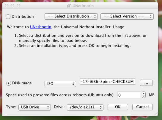 unetbootin mac os x