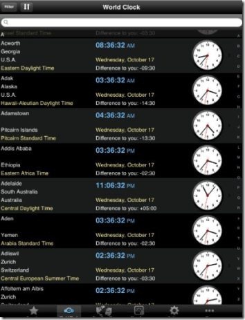 World Clock look