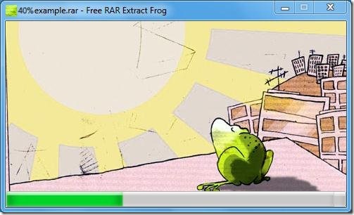 free RAR Extract Frog unrar files