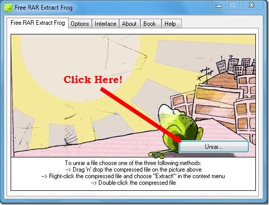 free rar extractor frog