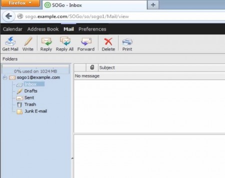 SOGo Web Interface