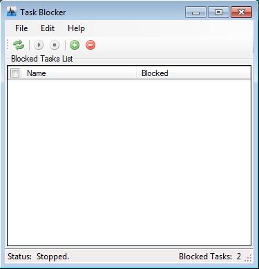 Task Blocker default window