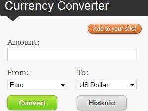 currency converter layout